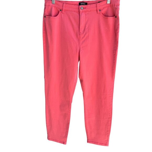Buffalo David Bitton Havana High-Rise Ankle Skinny Jeans Soft Stretch Pink 14/34 - Picture 1 of 8